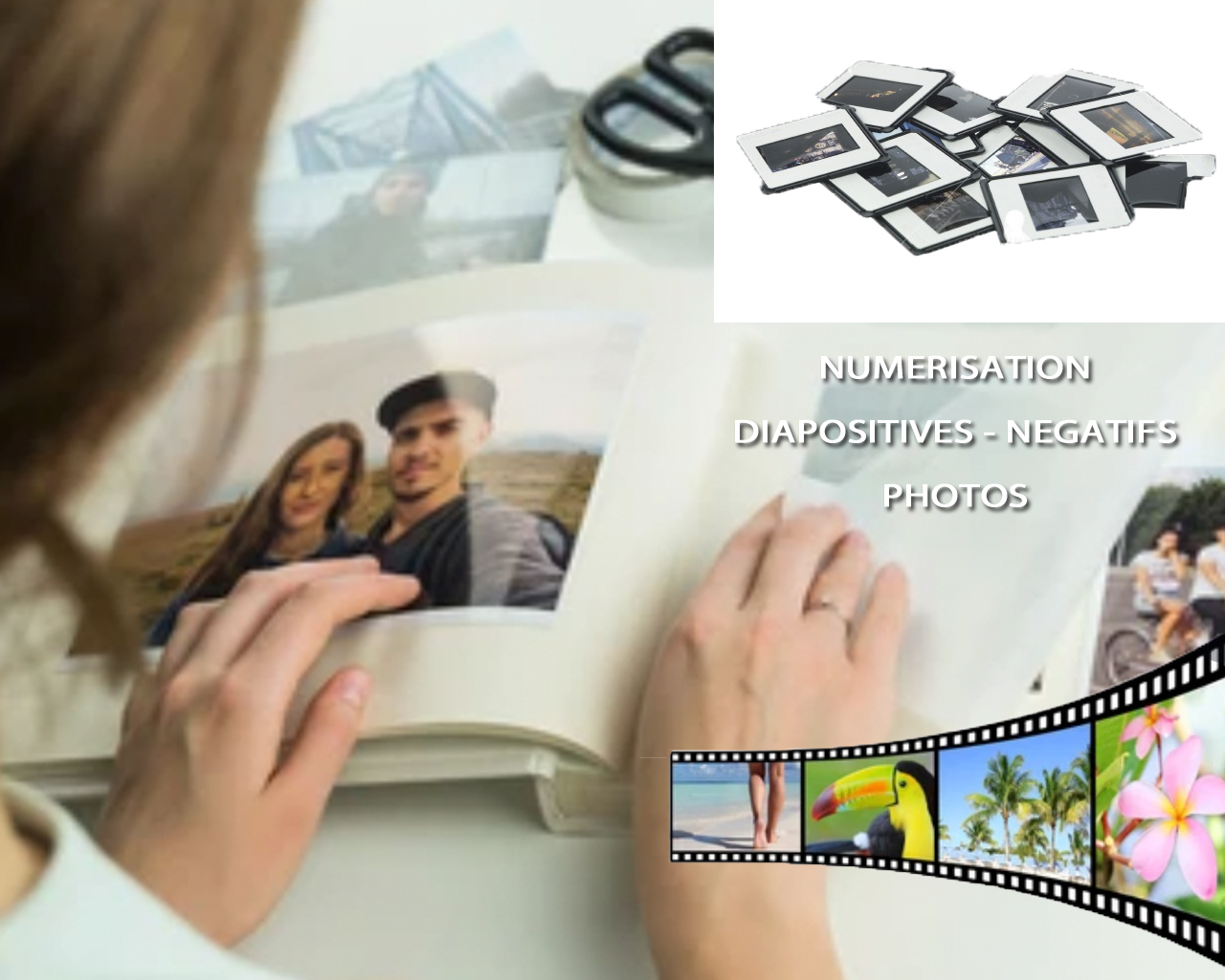 numerisation photo album negatif diapositive geneve